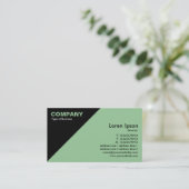 Driehoekige hoek - Groen (99CC99) Visitekaartje (Staand voorkant)