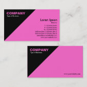 Driehoekige hoek - roze (FF66CC) Visitekaartje (Voorkant / Achterkant)
