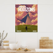Driehoekige horizonten poster (Keuken)