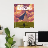 Driehoekige horizonten poster (Thuiskantoor)