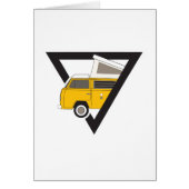 driehoekige klassieke gele bus (Voorkant)