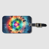 driehoekige kosmische energie bagagelabel (Voorkant (horizontaal))