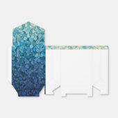 driehoekige lint geschenkdoos bedankdoosjes (Uitgevouwen)