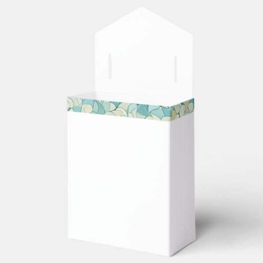 driehoekige lint geschenkdoos bedankdoosjes (Geopend)