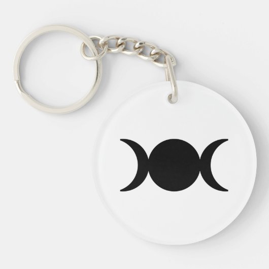 driehoekige maan sleutelhanger || cadeaus voor hek (Voorkant)