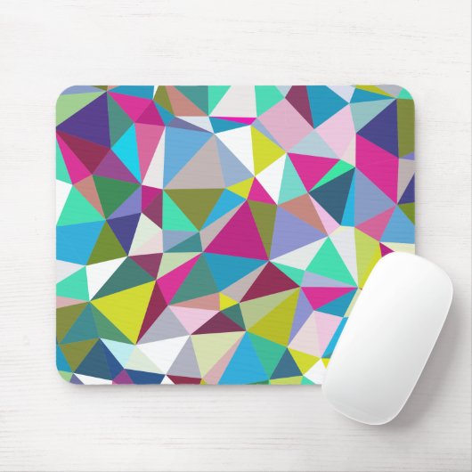 Driehoekige prismatische achtergrond muismat (Met muis)