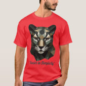 "Driehoekige Puma Majesteit" T-shirt (Voorkant)