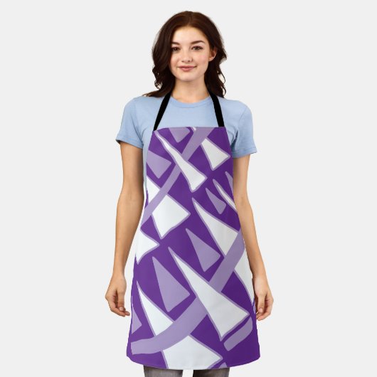 Driehoekige rijen Dodle44 Schort (Gedragen)
