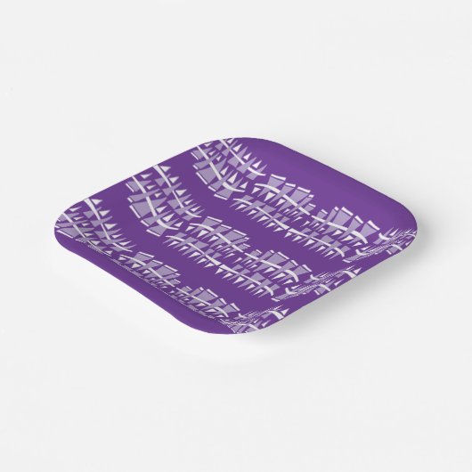 Driehoekige rijen Dodle44c Papieren Bordje (Gebogen)