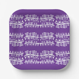 Driehoekige rijen Dodle44c Papieren Bordje