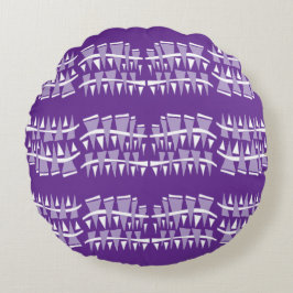 Driehoekige rijen Dodle44c Rond Kussen