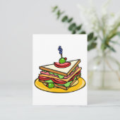 Driehoekige sandwich-uitnodigingen kaart (Staand voorkant)