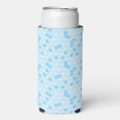 Driehoekige schuim slanke seltzer blikkoelers blikjeskoeler (Seltzer Voorkant)
