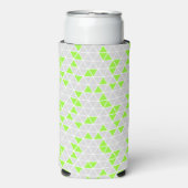 Driehoekige schuim slanke seltzer blikkoelers blikjeskoeler (Seltzer Voorkant)