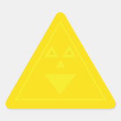 Driehoekige Sticker (Voorkant)
