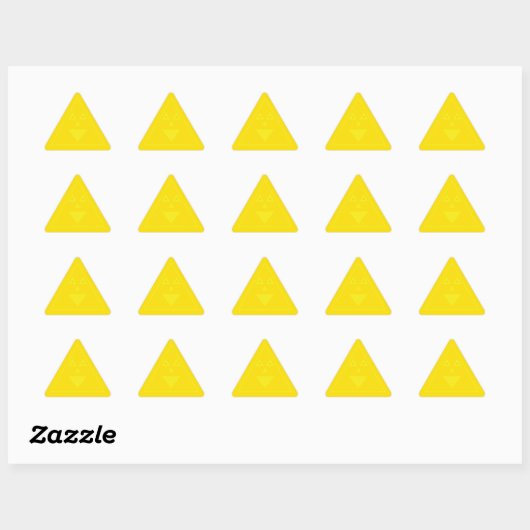 Driehoekige Sticker (Vel)