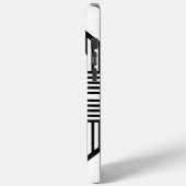Driehoekige strepen 2 in zwart-wit Case-Mate iPhone case (Achterkant / Links)