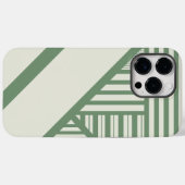 Driehoekige strepen in Groen Case-Mate iPhone Case (Achterkant (horizontaal))