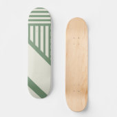 Driehoekige strepen in Groen Persoonlijk Skateboard (Voorkant)