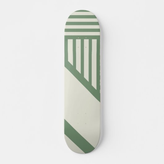 Driehoekige strepen in Groen Persoonlijk Skateboard (Voorkant)