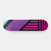 Driehoekige strepen - roze, Paarse, blauw en zwart Persoonlijk Skateboard (Horizontaal)