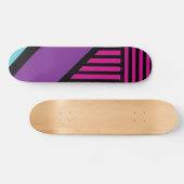 Driehoekige strepen - roze, Paarse, blauw en zwart Persoonlijk Skateboard (Horizontaal)