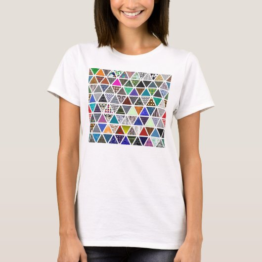 Driehoekige texturen 02 t-shirt (Voorkant)