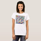 Driehoekige texturen 02 t-shirt (Voorkant volledig)