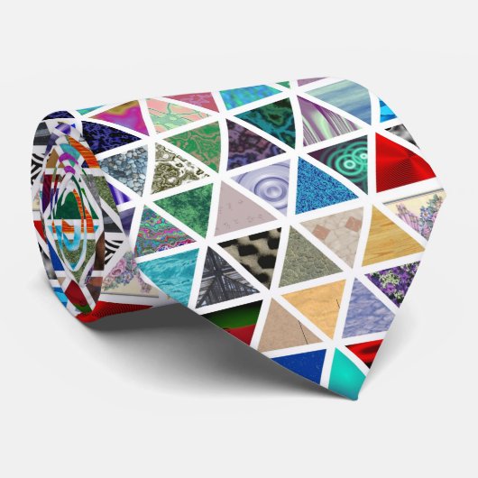 Driehoekige texturen stropdas (Opgerold)