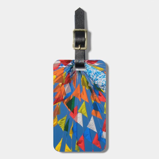 Driehoekige vlag decoratie bagagelabel (Voorkant verticaal)