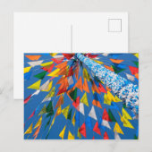 Driehoekige vlag decoratie briefkaart (Voorkant / Achterkant)