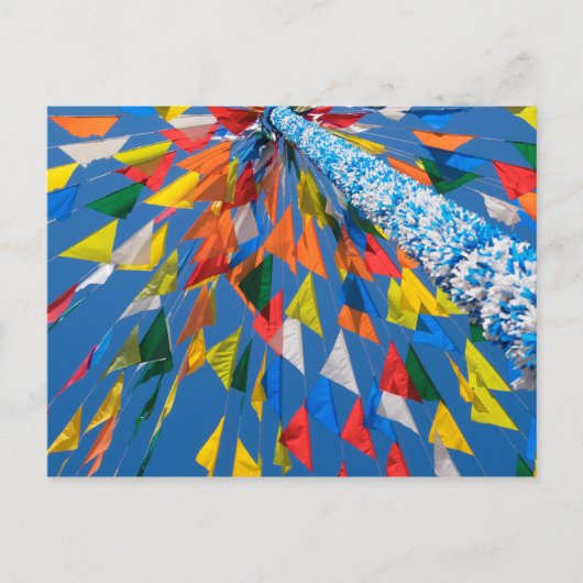 Driehoekige vlag decoratie briefkaart (Voorkant)