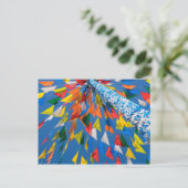 Driehoekige vlag decoratie briefkaart (Staand voorkant)