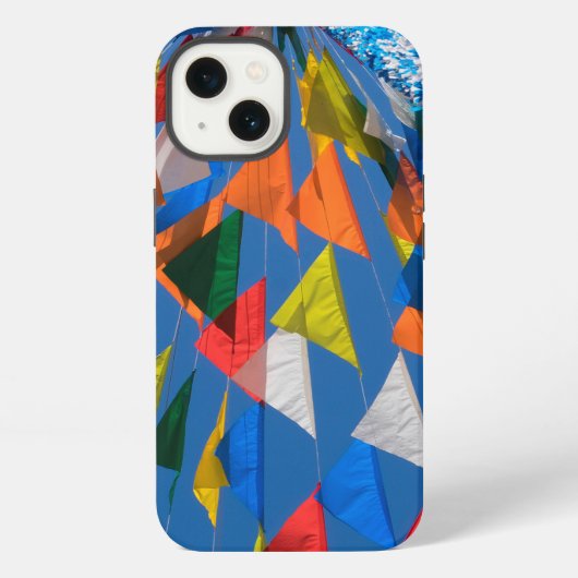 Driehoekige vlag decoratie iPhone hoesje (Achterkant)