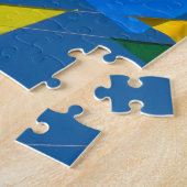 Driehoekige vlag decoratie legpuzzel (Zijkant)
