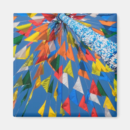 Driehoekige vlag decoratie magneet (Voorkant)