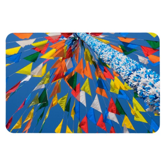 Driehoekige vlag decoratie magneet (Horizontaal)