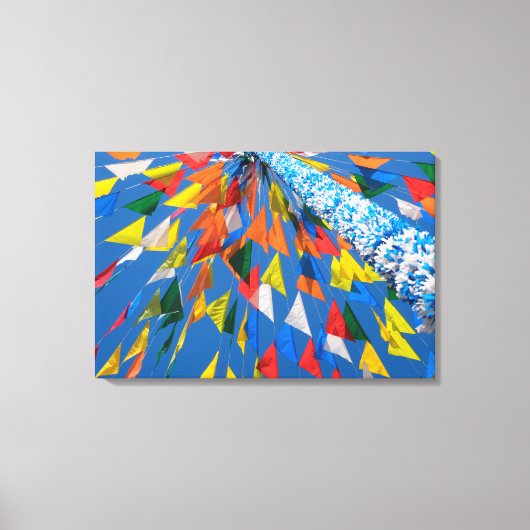 Driehoekige vlagversiering canvas afdruk (Voorkant)