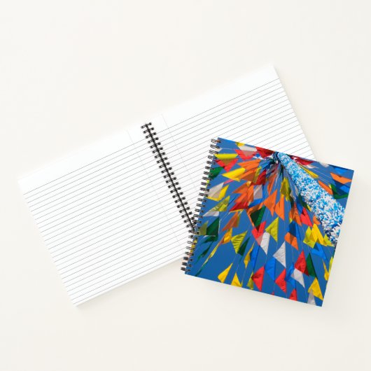 Driehoekige vlagversiering notitieboek (Binnen)