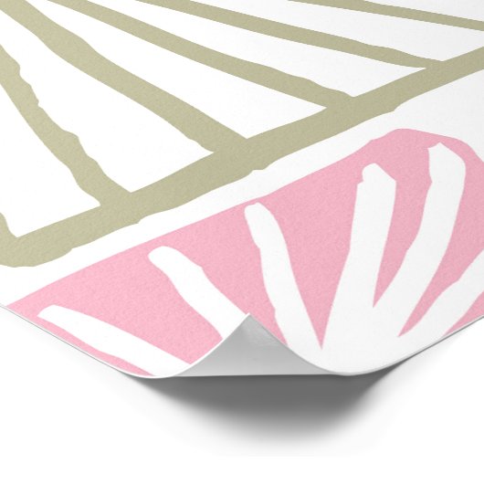 Driehoekige vormen, met de hand getekende  stijl. poster (Hoek)