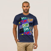 driehoekige wereldkaarten t-shirt (Voorkant volledig)