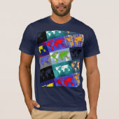 driehoekige wereldkaarten t-shirt (Voorkant)