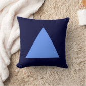 Driehoekkleuren - Baby Blue met DK Navy Kussen (Deken)