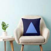 Driehoekkleuren - Baby Blue met DK Navy Kussen (Stoel)
