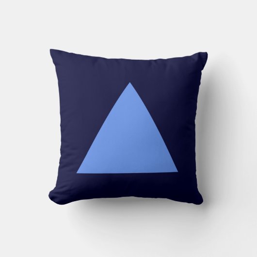 Driehoekkleuren - Baby Blue met DK Navy Kussen (Voorkant)