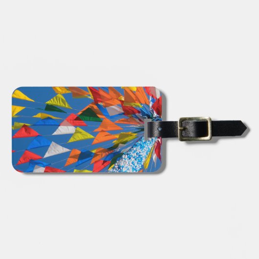 Driehoekmarkering van de vlag bagagelabel (Voorkant horizontaal)