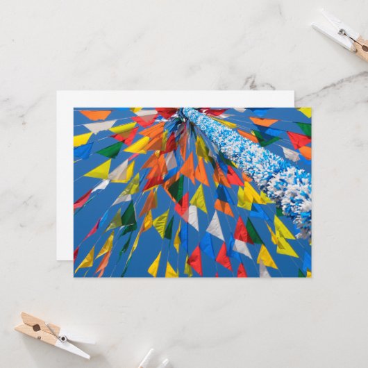 Driehoekmarkering van de vlag kaart (Voorkant / Achterkant in situ)