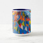 Driehoekmarkering van de vlag mok (Midden)