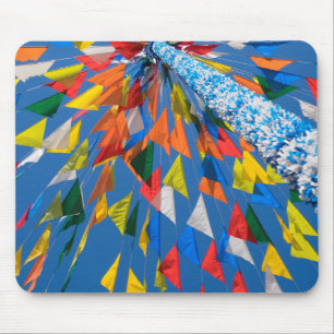 Driehoekmarkering van de vlag muismat