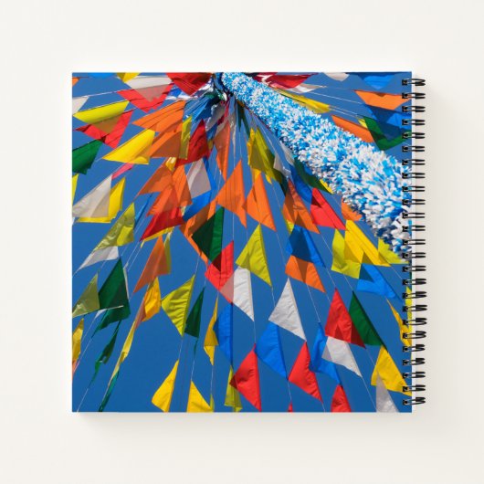 Driehoekmarkering van de vlag notitieboek (Achterkant)